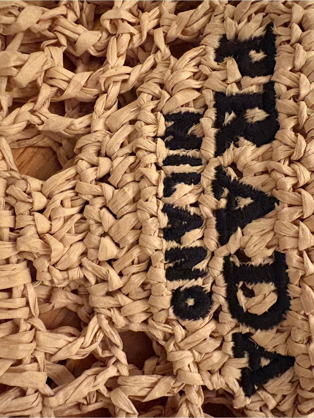 Woven Straw Raffia Bucket Hat - Natural - Picture 4 of 5